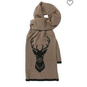 Wooden Ships Wool Mohair Blend Knit Buck Scarf Size OS